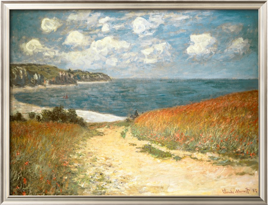 Path Through The Corn At Pourville, C.1882-Claude Monet Painting
